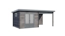 Vorschaubild Wolff Finnhaus WPC Gartenhaus Trend D+ mit Lounge-Anbau - 28 mm