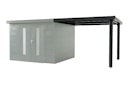 Vorschaubild Wolff Finnhaus Terrasse 2424 Anthrazit für Premium Metall Gartenhäuser (Breite 240 cm)