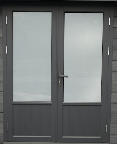 Wolff Finnhaus WPC Gartenhaus Trend D+ mit Lounge-Anbau - 28 mm