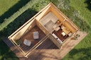 Vorschaubild Wolff Finnhaus Gartenhaus Hermosa 6848 - 44 mm 
