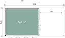 Vorschaubild Wolff Finnhaus Gartenhaus Studio 44-D mit Seitendach sowie Alu-Eckverkleidung/Schiebetür (Starletta)