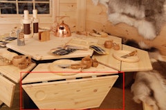 Wolff Finnhaus Grilltischelement zum Ausklappen (6-Eck) Wolff Finnhaus Grilltischelement zum Ausklappen (6-Eck)Zubehörbild