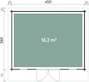 Vorschaubild Wolff Finnhaus Gartenhaus Trondheim 70-D isolierverglast XL