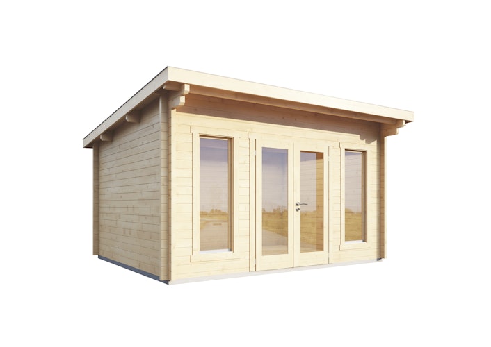 Wolff Finnhaus Gartenhaus Trondheim 70-D isolierverglast XL
